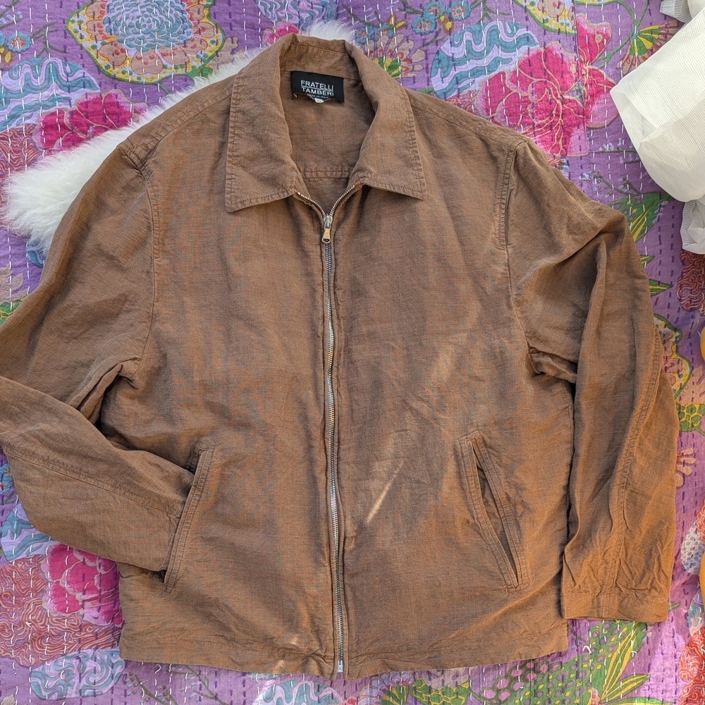 Emporio Armani Men's Tan Lightweight Jacket